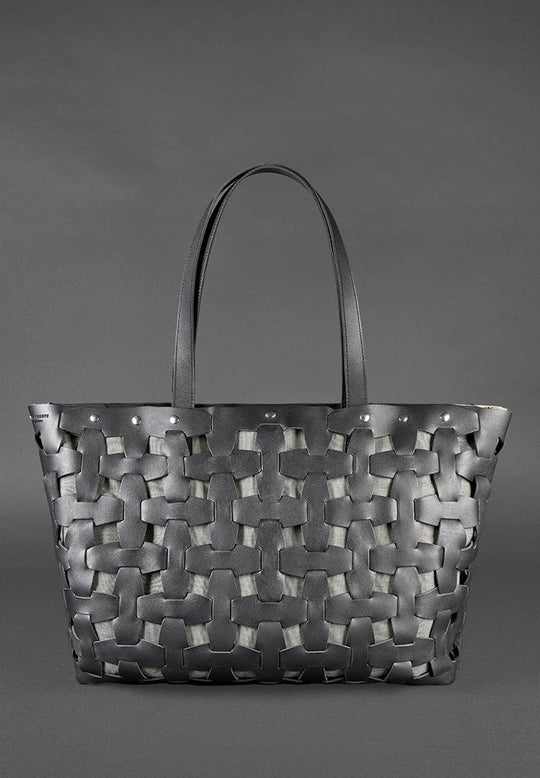 Custom Leather Braided Puzzle Travel Bag - Leather Purse Backpack