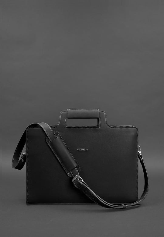 Elegant Women's Leather Bag For Laptop and Documents - Leather Purse Backpack