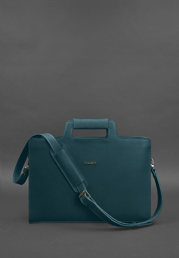 High-quality Women's Leather Bag For Laptop and Documents - Leather Purse Backpack