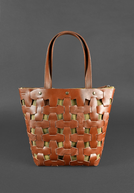 Woven Leather Bag Tote Bag for Lady Shoulder Bag - Leather Purse Backpack