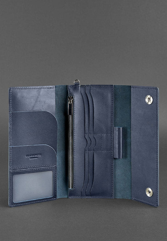 Minimalist Leather Clutch Organizer, Travel Case - Leather Purse Backpack