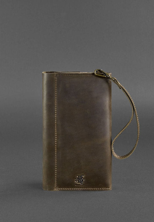 Minimalist Leather Clutch Organizer, Travel Case - Leather Purse Backpack