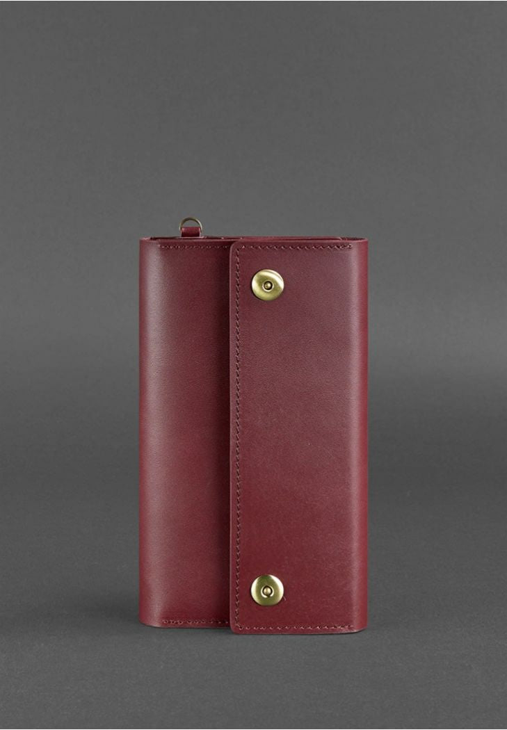 Fashionable Leather Clutch Organizer Case Blackwood - Leather Purse Backpack