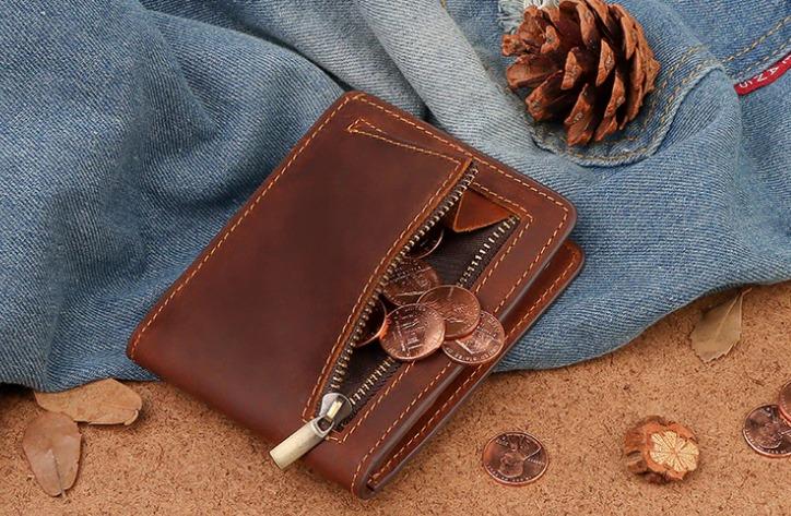 Tactical Bifold Wallet - Leather Purse Backpack