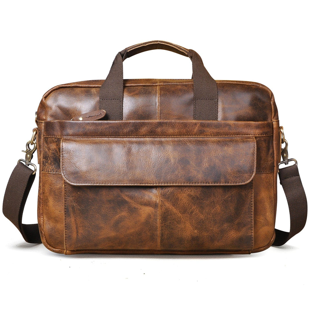 Chic and trendy soft leather crossbody purse in brown