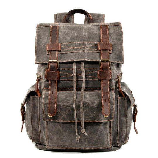 Versatile Canvas Drawstring Rucksack – Durable for Everyday Use - Leather Purse Backpack