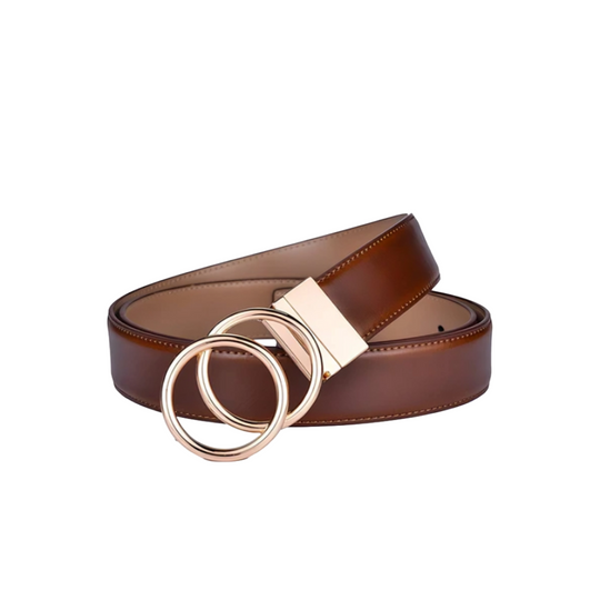 Reversible 2 in 1 Leather Belt For Women, Lena Model - Leather Purse Backpack