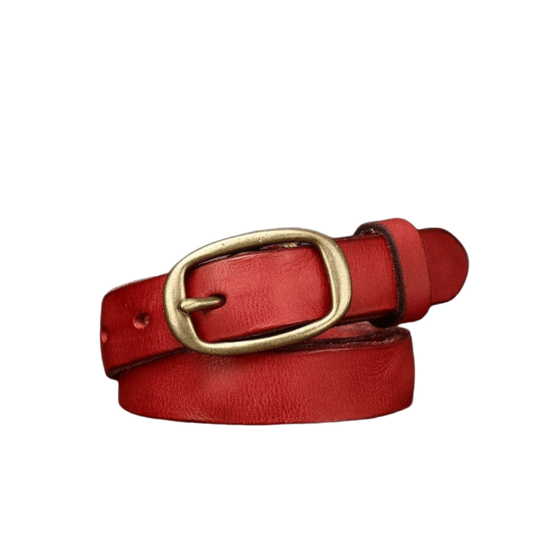 Modern Office Leather Belt For Women, Pibamen Model - Leather Purse Backpack