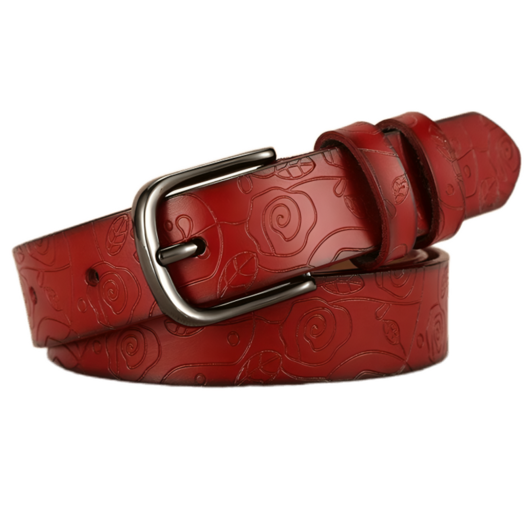 Classic Modern Leather Belt For Women, Venunia Model - Leather Purse Backpack