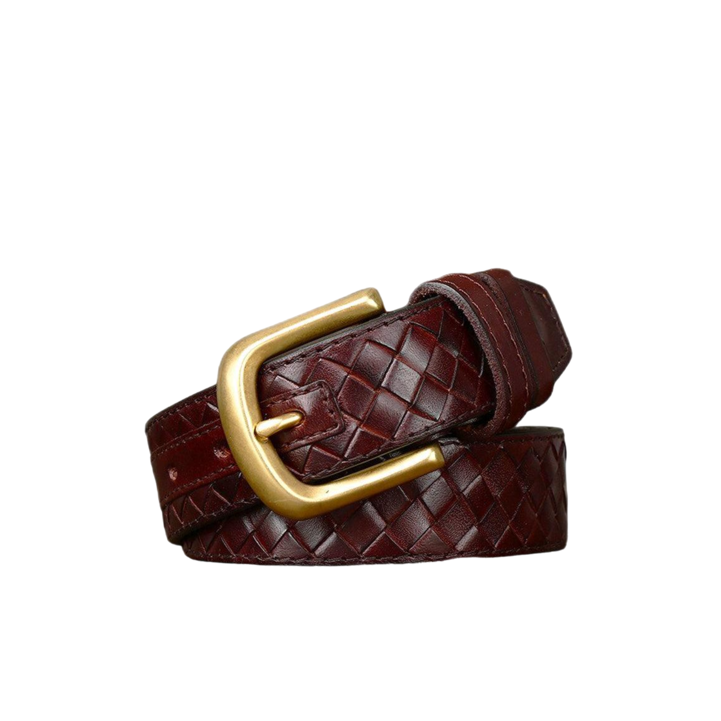 Durable Braided Leather Belt For Women, Romuald Model - Leather Purse Backpack