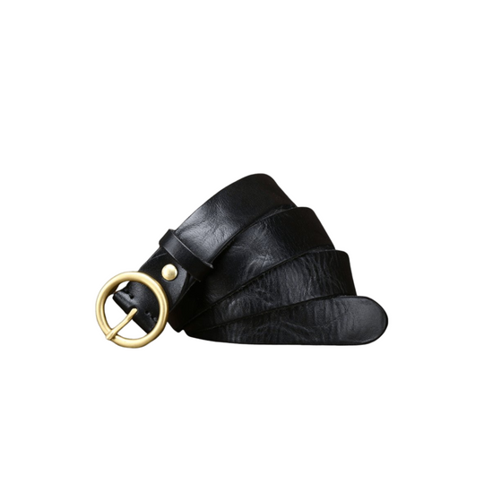 Leather Belt, Aged Look, For Women, Pooja Model - Leather Purse Backpack