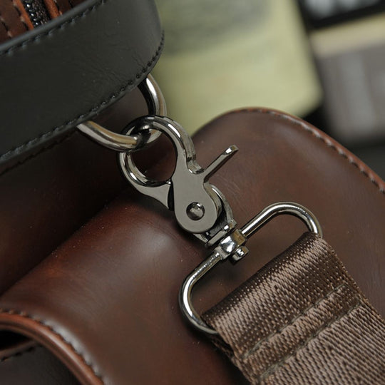 Modern design brown vegan laptop bag with style