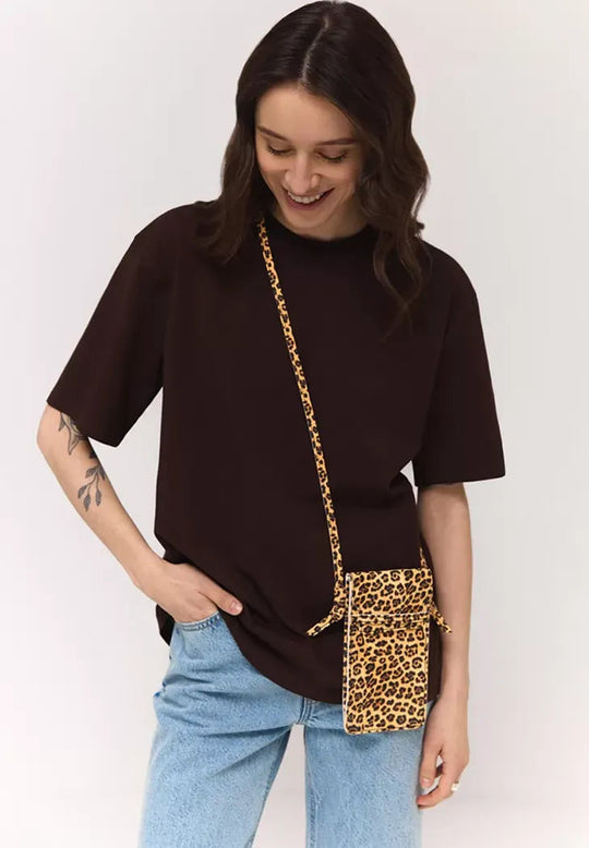 Leather Crossbody Phone Bag – Minimalist and Hands-Free Design - Leather Purse Backpack