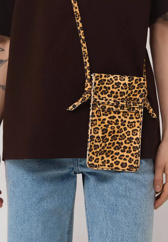Leather Crossbody Phone Bag – Minimalist and Hands-Free Design - Leather Purse Backpack
