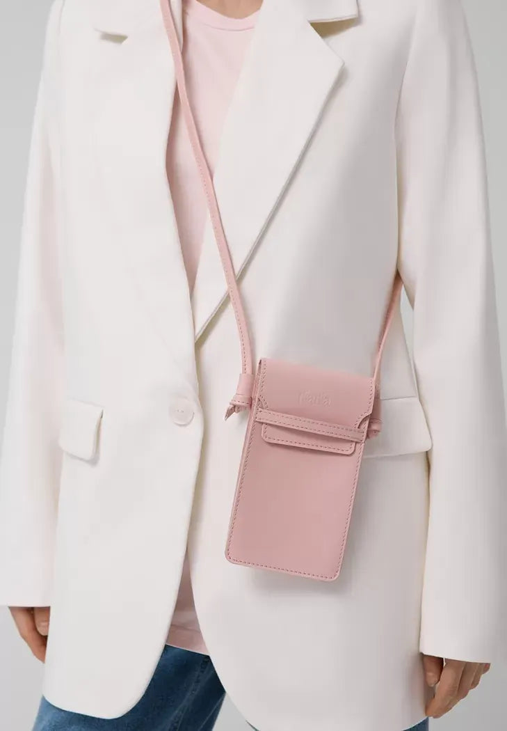 Leather Crossbody Phone Bag – Minimalist and Hands-Free Design - Leather Purse Backpack