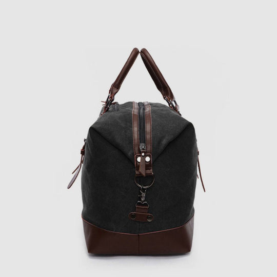 Classic design large canvas travel duffle with a retro vibe