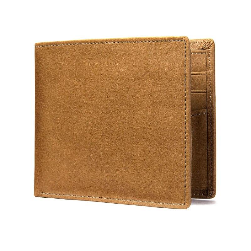 Men's Tactical Bifold Wallet - Leather Purse Backpack