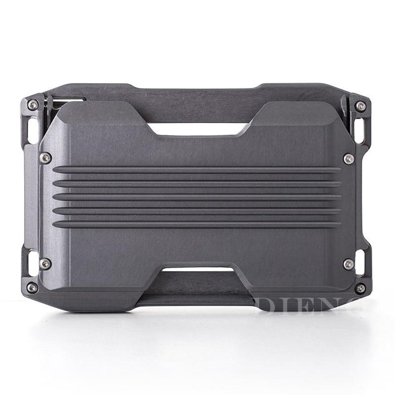 Tactical Metal Wallet - Leather Purse Backpack
