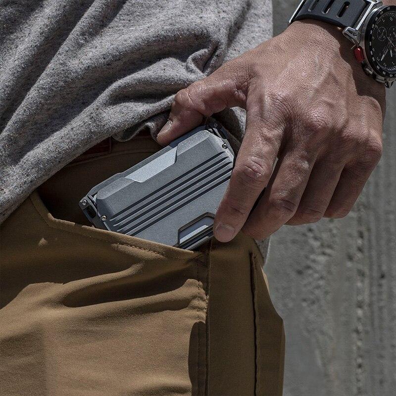 Tactical Metal Wallet - Leather Purse Backpack