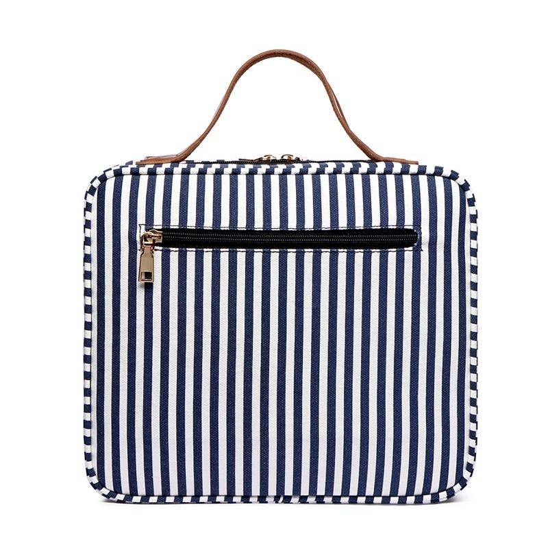 Waterproof toiletry organizer with hanging feature
