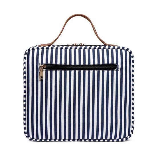 Waterproof toiletry organizer with hanging feature