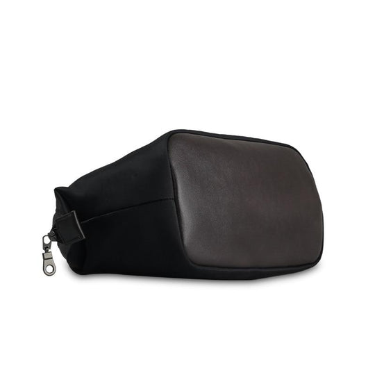 Sleek unisex travel toiletry bag