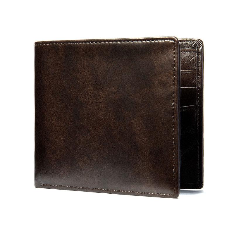 Men's Tactical Bifold Wallet - Leather Purse Backpack