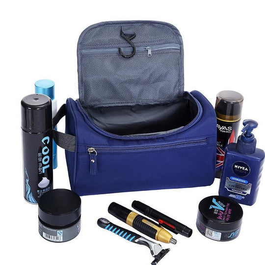 Hanging waterproof grooming kit for travel