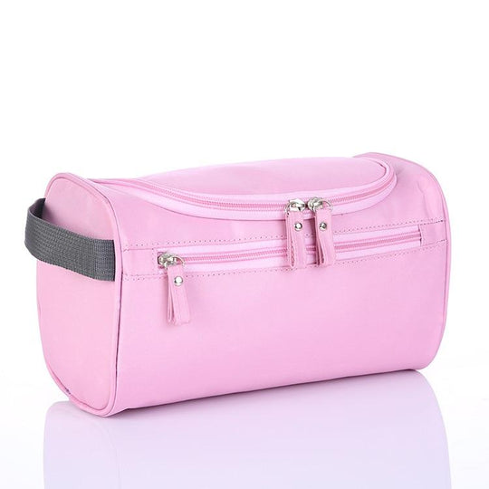 Travel-friendly hanging waterproof toiletry case