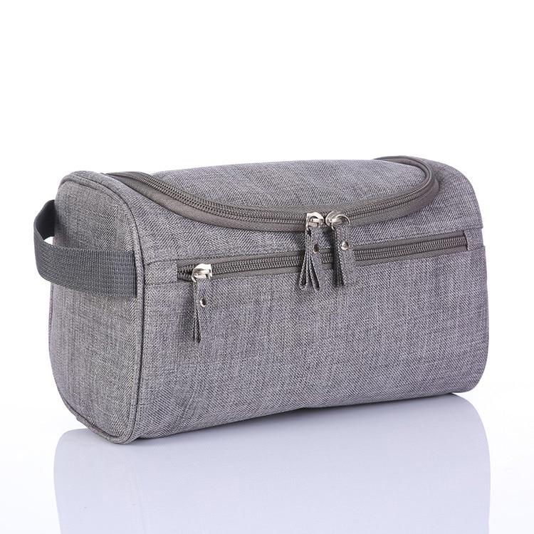 Portable hanging shower waterproof toiletry pouch for travel