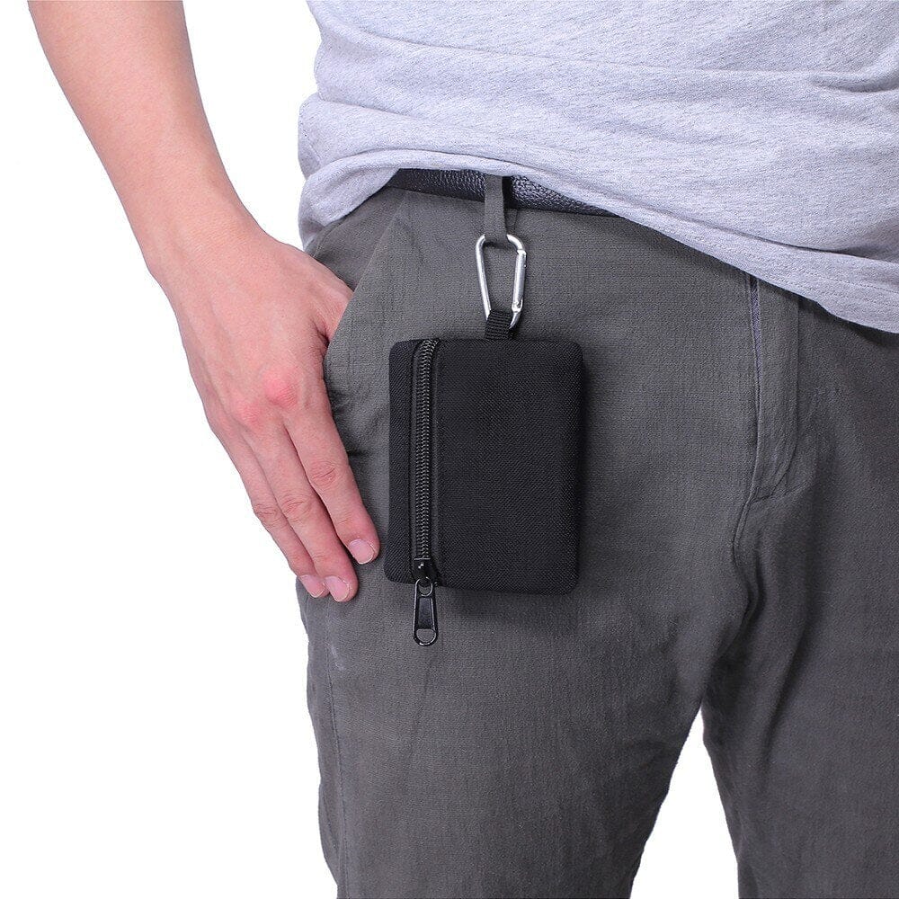 Men's Tactical Front Pocket Wallet - Leather Purse Backpack