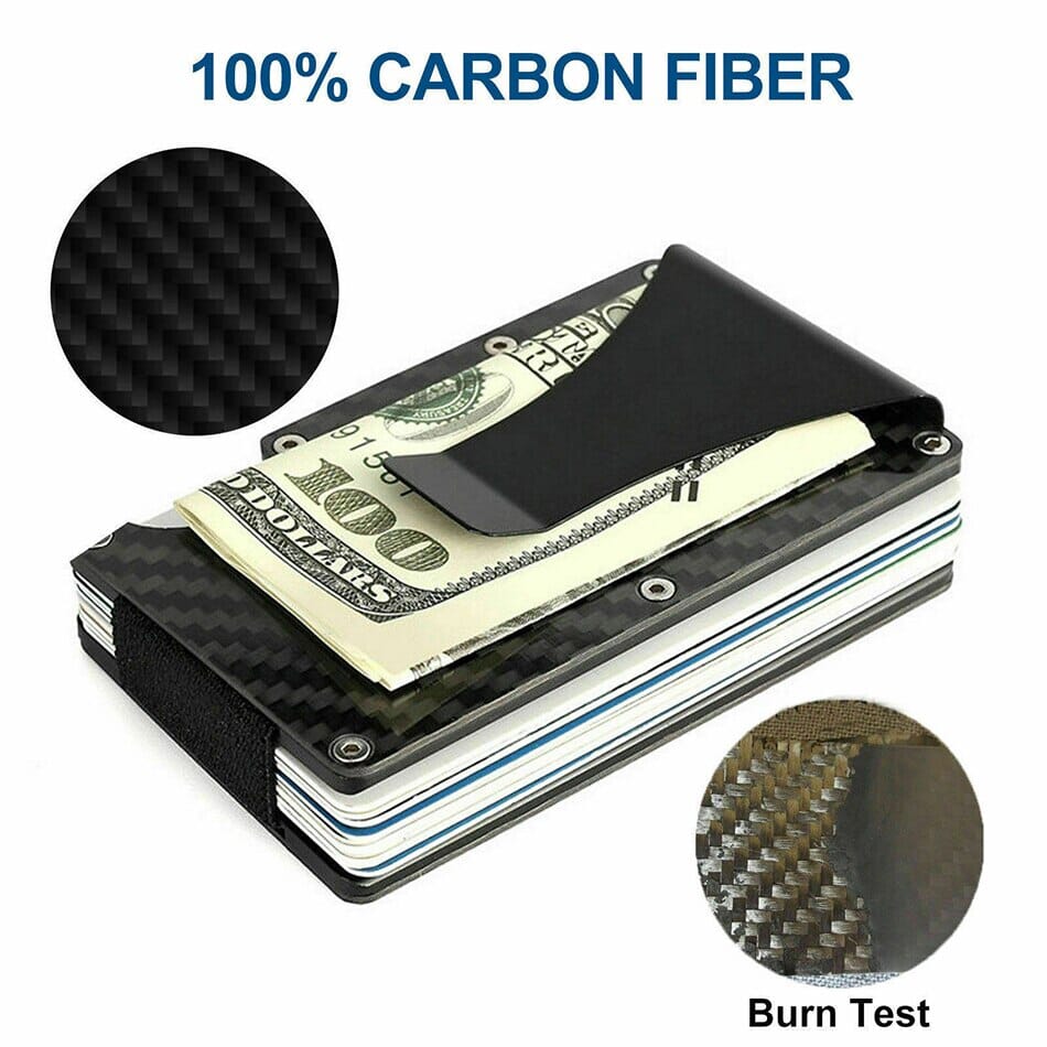 Tactical Wallet With Money Clip - Leather Purse Backpack