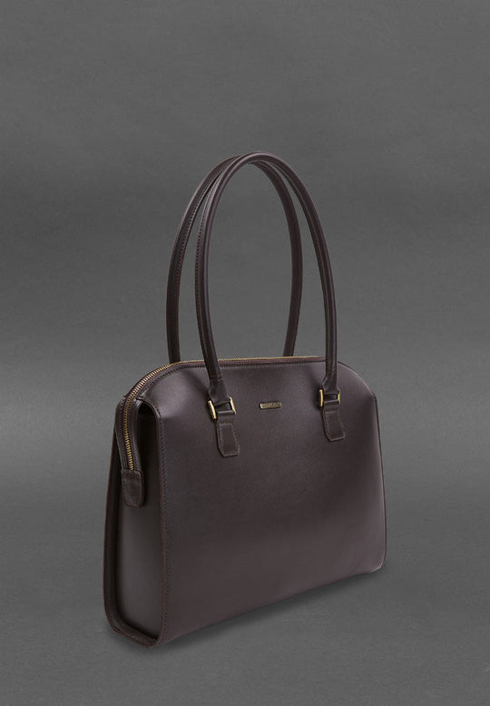 Casual Women's Leather Briefcase Messenger Bag - Leather Purse Backpack