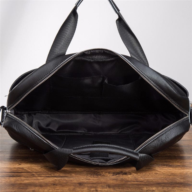 Women's fashionable brown leather crossbody bag