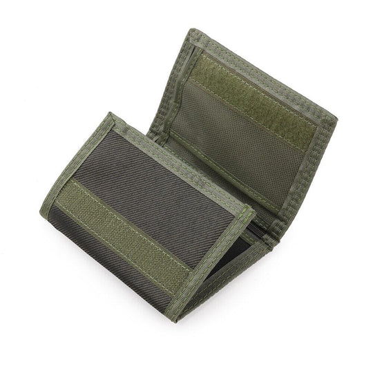 Mens Nylon Bifold Wallet Tactical - Leather Purse Backpack