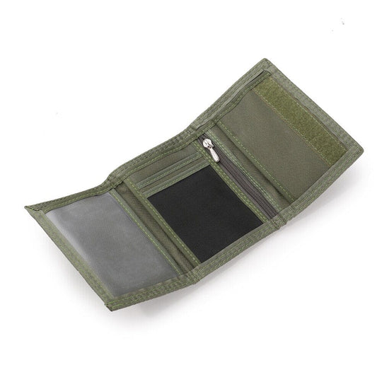 Mens Nylon Bifold Wallet Tactical - Leather Purse Backpack