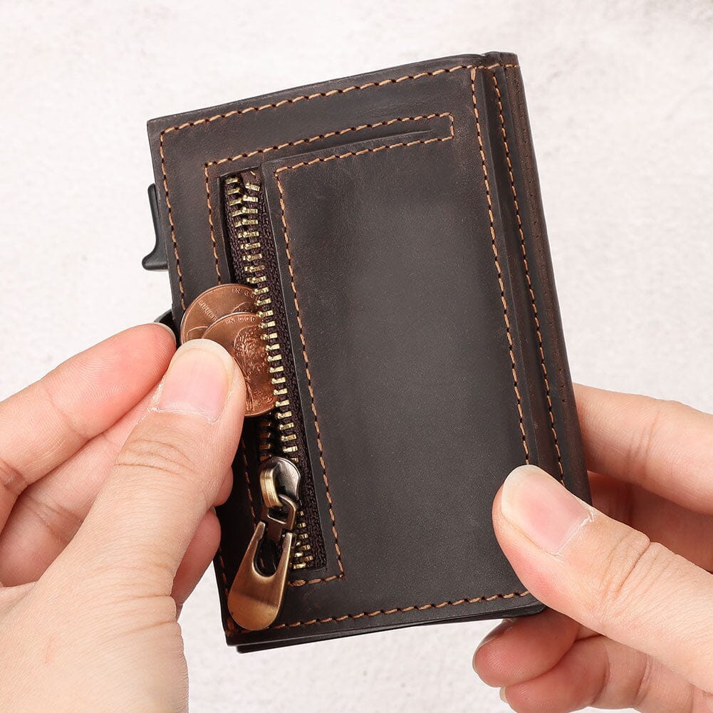 Tactical Leather Wallet For Men - Leather Purse Backpack