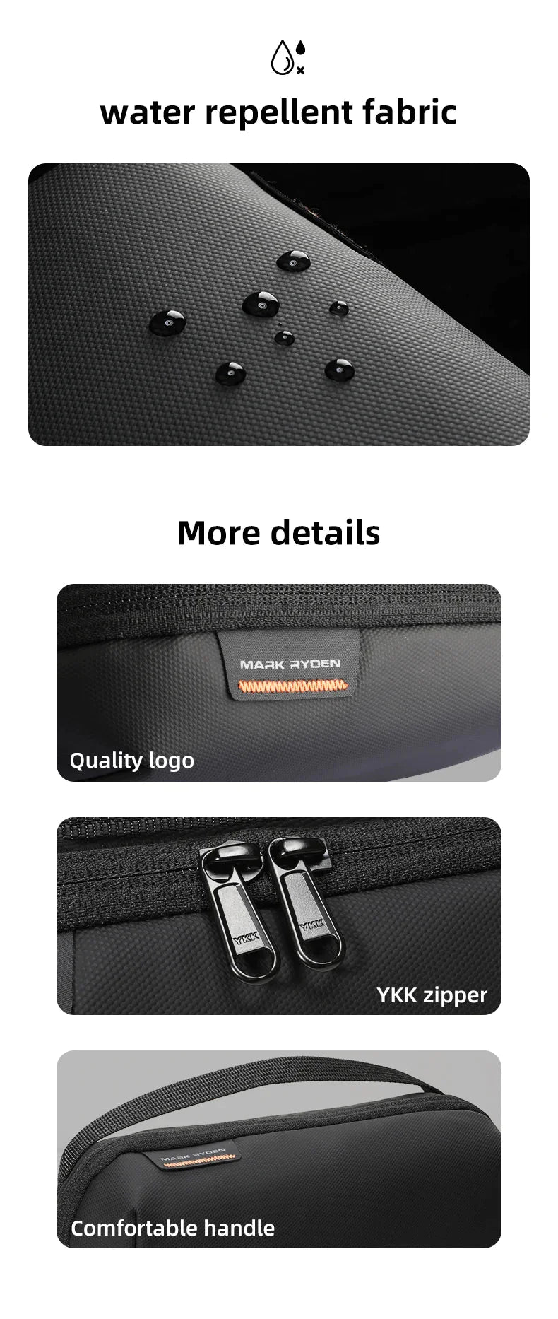 Compact toiletry case with both waterproof and washable properties