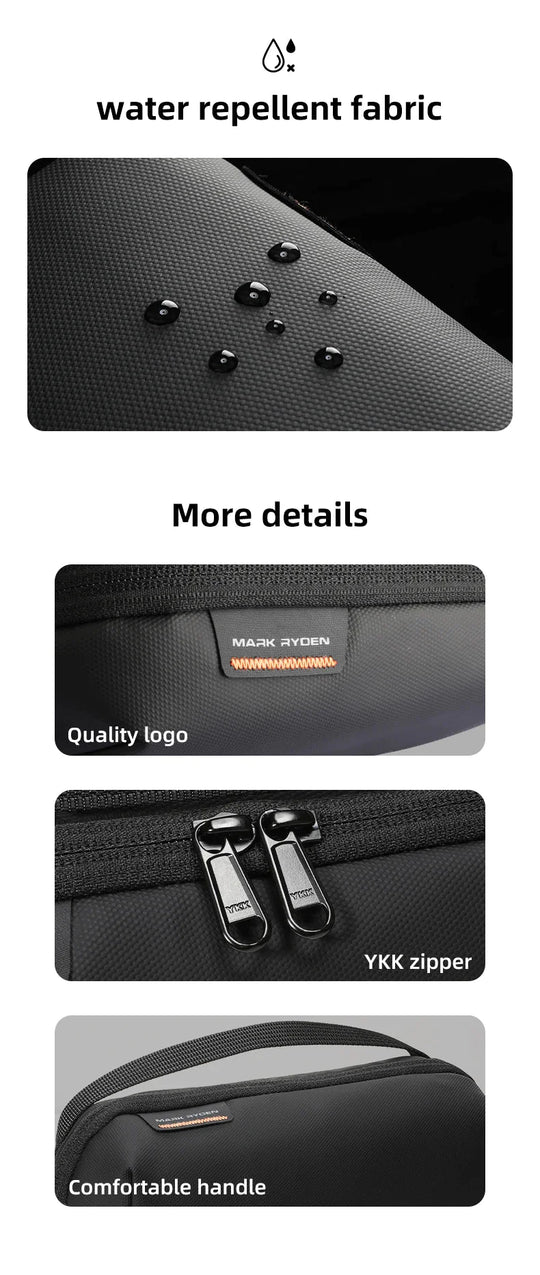 Compact toiletry case with both waterproof and washable properties