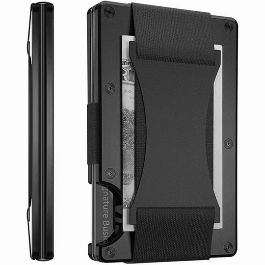 Mens Tactical RDFI Wallet - Leather Purse Backpack