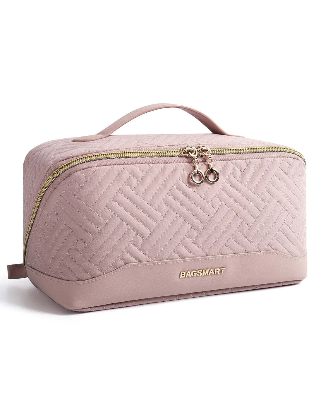 Travel-friendly large waterproof toiletry case for women