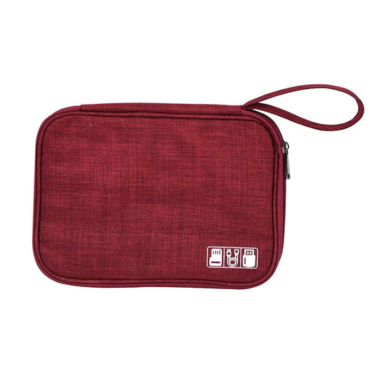 Watch and Bracelet Storage Bag - 8 Slot Organizer with Zippered Pocket - Leather Purse Backpack