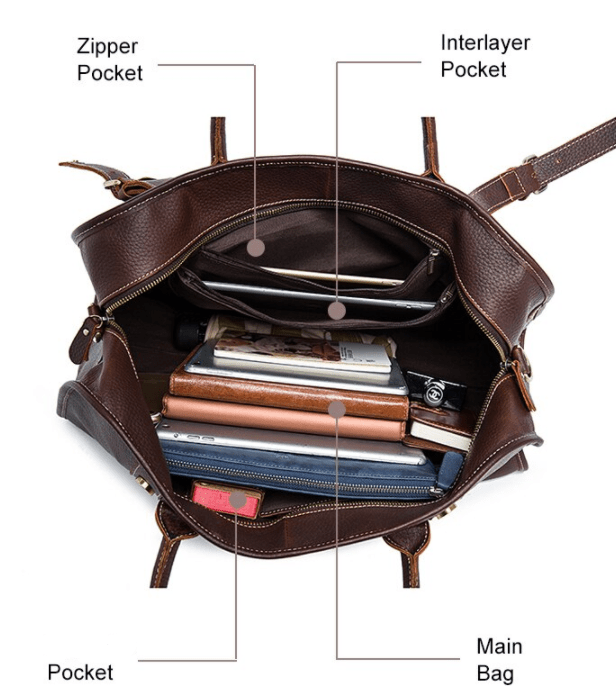 Contemporary brown leather crossbody carry-on duffle with style