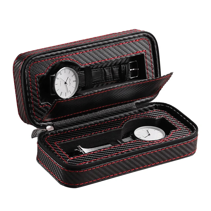 Sport Design Elegant Travel Watch Case - Leather Purse Backpack