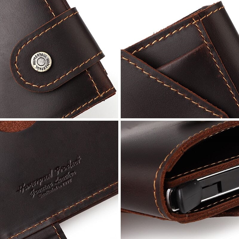 Tactical Leather Wallet - Leather Purse Backpack