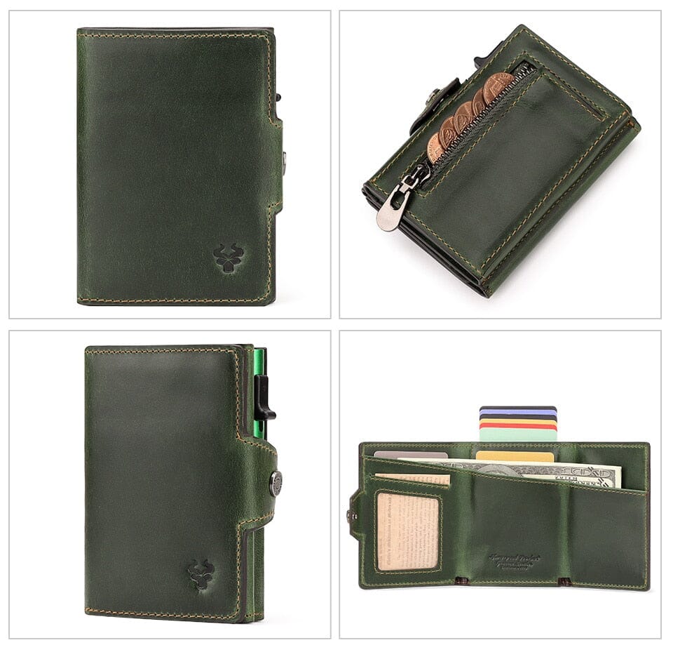Tactical Leather Wallet For Men - Leather Purse Backpack