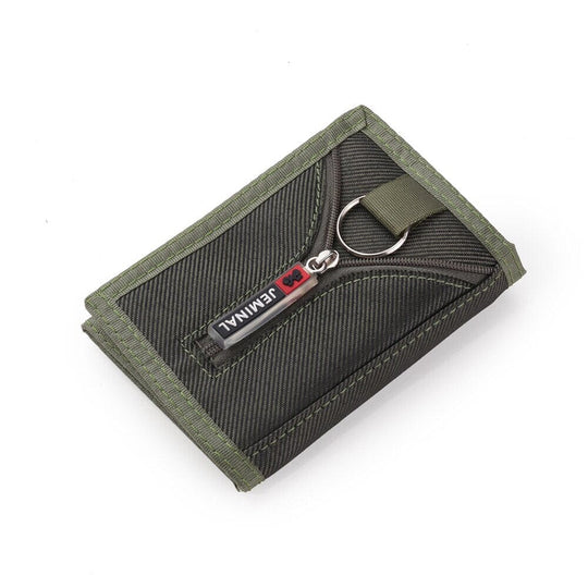Mens Nylon Bifold Wallet Tactical - Leather Purse Backpack