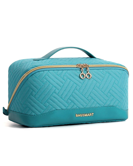 Sleek and sizable waterproof cosmetic toiletry bag