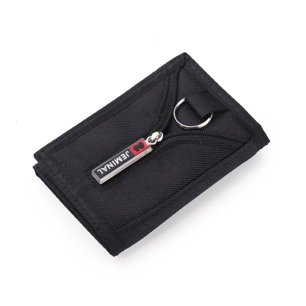 Mens Nylon Bifold Wallet Tactical - Leather Purse Backpack