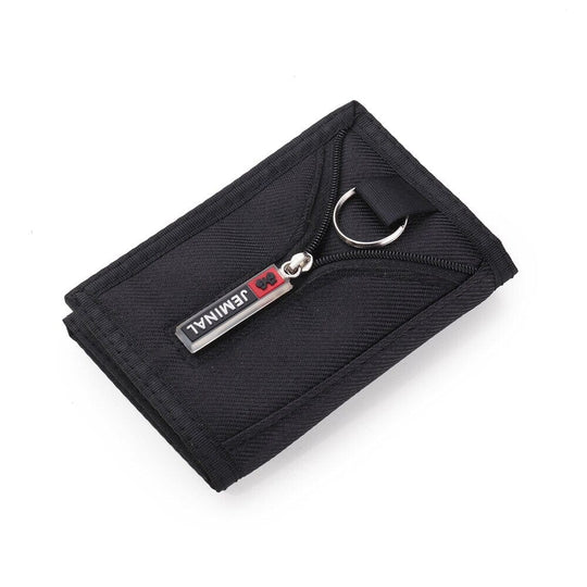 Mens Nylon Bifold Wallet Tactical - Leather Purse Backpack